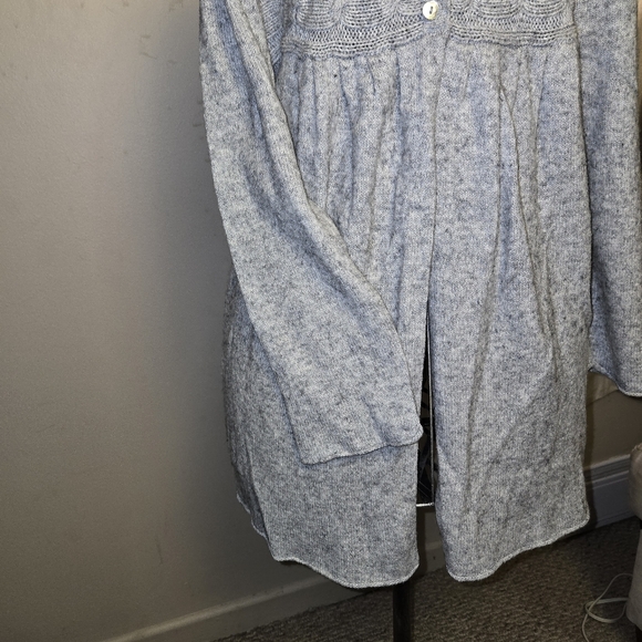 Logo large wool blend cardigan - Picture 8 of 9